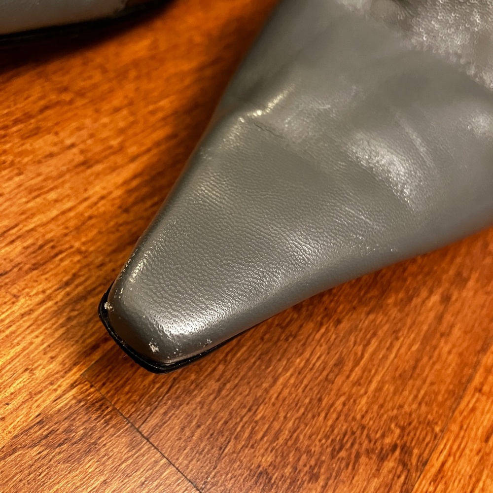 Vintage Blue Patchwork Leather Booties - image 8